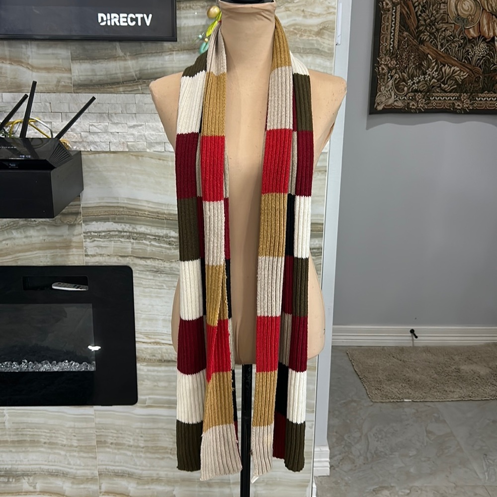Patchwork Color Block Scarf - image 1